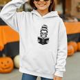Good Girls Read Bad Books Skeleton Graphic Youth Hoodie
