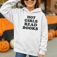 Hot Girls Read Books Lover Bookworm Librarian Book Reading Graphic Youth Hoodie