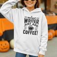 Instant Writer Just Add Coffee Author Book Writing Books Graphic Youth Hoodie Instant Writer Just Add Coffee Author Book Writing Books Graphic Youth Hoodie
