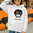 Librarian Teacher Messy Bun Life Book Library Back To School Graphic Youth Hoodie Librarian Teacher Messy Bun Life Book Library Back To School Graphic Youth Hoodie
