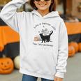 Life Is Better With Tea Cats And Books Cat Sayings Graphic Youth Hoodie