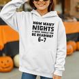 How Many Nights A Week Should You Be Reading 6-7 Book Lover Graphic Youth Hoodie How Many Nights A Week Should You Be Reading 6-7 Book Lover Graphic Youth Hoodie