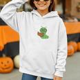 Professional Bookworm Reading Lover Cute Worm Glasses Book Graphic Youth Hoodie