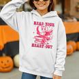 Read Your Heart Out Valentines Day Book Lover Bookish Teach Graphic Youth Hoodie
