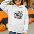 Skeleton Skull Halloween Book Reading Books Lover Teacher Graphic Youth Hoodie Skeleton Skull Halloween Book Reading Books Lover Teacher Graphic Youth Hoodie