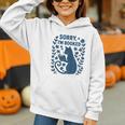 Sorry I'm Booked Cat Reading Book Boho Flowers Vintage Graphic Youth Hoodie Sorry I'm Booked Cat Reading Book Boho Flowers Vintage Graphic Youth Hoodie