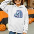 Unicorn Reading For Book Lovers Readers Graphic Youth Hoodie