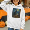 Van Gogh Starry Night Art Cat And Book Lovers Graphic Youth Hoodie Van Gogh Starry Night Art Cat And Book Lovers Graphic Youth Hoodie