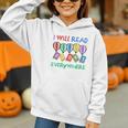 I Will Read Books Everywhere Across America Child Readers Graphic Youth Hoodie I Will Read Books Everywhere Across America Child Readers Graphic Youth Hoodie