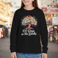 100th Day Of School Books Tree Reading Youth Long Sleeve Tee 100th Day Of School Books Tree Reading Youth Long Sleeve Tee
