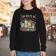 100th Day Of School Teacher Floral Books 100 Days Of Growing Youth Long Sleeve Tee 100th Day Of School Teacher Floral Books 100 Days Of Growing Youth Long Sleeve Tee