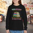 Abibliophobia Book Lovers Graphic Youth Long Sleeve Tee Abibliophobia Book Lovers Graphic Youth Long Sleeve Tee