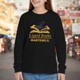 Academy Of Bookcraft Cute Wizard Cat Magic Books Youth Long Sleeve Tee