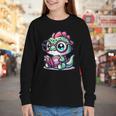 Adorable Book Lover Basilisk With Reading Glasses Cute Youth Long Sleeve Tee Adorable Book Lover Basilisk With Reading Glasses Cute Youth Long Sleeve Tee