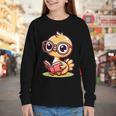 Adorable Book Lover Ostrich With Reading Glasses Cute Youth Long Sleeve Tee Adorable Book Lover Ostrich With Reading Glasses Cute Youth Long Sleeve Tee