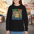 Animals Read Reading Book Library First Day Of School Kids Youth Long Sleeve Tee
