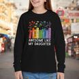 Awesome Like My Daughter Books Floral Proud Mom Women Youth Long Sleeve Tee Awesome Like My Daughter Books Floral Proud Mom Women Youth Long Sleeve Tee