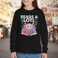 Axolotl Books Readsalotl Reading Bookworm Boys Girls Youth Long Sleeve Tee Axolotl Books Readsalotl Reading Bookworm Boys Girls Youth Long Sleeve Tee