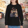 Back To School Afro Melanin Girl Reading Book Bookworm Youth Long Sleeve Tee Back To School Afro Melanin Girl Reading Book Bookworm Youth Long Sleeve Tee
