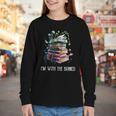 Im With The Banned Book Readers Librarians Read Banned Books Youth Long Sleeve Tee