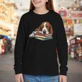 Basset Hound Books Dog Breed Graphic Youth Long Sleeve Tee Basset Hound Books Dog Breed Graphic Youth Long Sleeve Tee