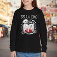 Bella Ciao Goodbye Beautiful Skull Book Of Dark Magic Occult Youth Long Sleeve Tee Bella Ciao Goodbye Beautiful Skull Book Of Dark Magic Occult Youth Long Sleeve Tee