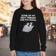 Some Of My Best Friends Are Fictional Book Lover Nerd Youth Long Sleeve Tee