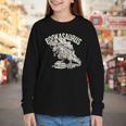 Book Dinosaur Bookworm T-Rex Dino Reading Books Book Youth Long Sleeve Tee
