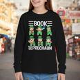 Book Leprechaun St Patrick's Day Library Librarian Reading Youth Long Sleeve Tee