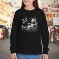 Book Lover Bear Cozy Reading Bear Graphic Bear Books Youth Long Sleeve Tee