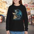 Book Lover Bookworm Reading Books Dragon Sci-Fi Character Youth Long Sleeve Tee Book Lover Bookworm Reading Books Dragon Sci-Fi Character Youth Long Sleeve Tee