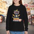 Book Lover Cute Baby Dragon Reading Youth Long Sleeve Tee