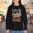 Book Lover Emotionally Attached To Fictional Characters Youth Long Sleeve Tee
