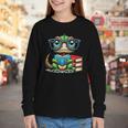 Book Lover Reading Iguana Youth Long Sleeve Tee