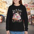 Book Lover Saying Buy Me Books And Call Me A Good Girl Youth Long Sleeve Tee Book Lover Saying Buy Me Books And Call Me A Good Girl Youth Long Sleeve Tee