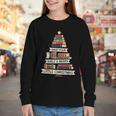 Book Merry Little Christmas Tree Holiday Youth Long Sleeve Tee
