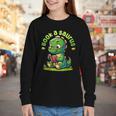 Book A Saurus Bookasaurus Dinosaur Book Girls Boys Toddler Youth Long Sleeve Tee