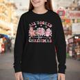 All Booked For Christmas Book Coffee Latte Gingerbread Youth Long Sleeve Tee All Booked For Christmas Book Coffee Latte Gingerbread Youth Long Sleeve Tee