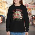 All Booked For Christmas Coquette Xmas Book Club Book Lovers Youth Long Sleeve Tee All Booked For Christmas Coquette Xmas Book Club Book Lovers Youth Long Sleeve Tee