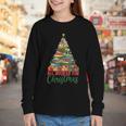 All Booked For Christmas Reading Books Librarian Holiday Youth Long Sleeve Tee