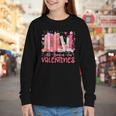 All Booked For Valentine Book Reading Women Girl Teacher Youth Long Sleeve Tee
