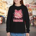 All Booked For Valentine Cute Pink Book Lover Aesthetic Youth Long Sleeve Tee