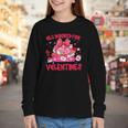 All Booked For Valentines Coquette Bow Book Valentine Day Youth Long Sleeve Tee
