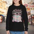 All Booked For Valentines Stacked Books Youth Long Sleeve Tee
