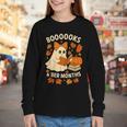 Books And BER Months Fall Librarian Reading Halloween Youth Long Sleeve Tee Books And BER Months Fall Librarian Reading Halloween Youth Long Sleeve Tee