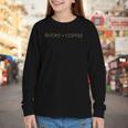 Books Coffee Youth Long Sleeve Tee