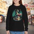 Books Dragon Reading Book Lover Youth Long Sleeve Tee