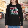 Books Are My Love Language Book Lover Reading Youth Long Sleeve Tee Books Are My Love Language Book Lover Reading Youth Long Sleeve Tee