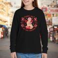 Books Are My Love Language Cupid Reading Book Valentines Day Youth Long Sleeve Tee