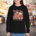 Books Are My Love Language Teddy Bear Book Lovers Valentine Youth Long Sleeve Tee Books Are My Love Language Teddy Bear Book Lovers Valentine Youth Long Sleeve Tee